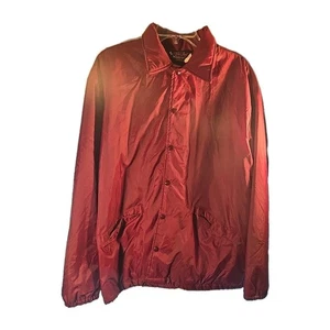 Dunbrooke 80s Vintage Made in USA Coach jacket XL 48-50 Burgundy Men's - Picture 1 of 5
