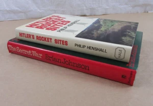2 Book Lot~Hitler's Rocket Sites (1985 1st Ed) & The Secret War (1978) HC/DJ - Picture 1 of 16