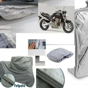 TELO COPRIMOTO TELATO FELPATO HONDA HORNET 900 ANNO 2005 IMPERMEABILE ANTIGRANDI - Imagen 1 de 12
