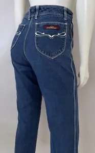 Jordache Vintage 1980s Women’s Jeans Denim Dark Wash High Rise Cropped - Picture 1 of 8