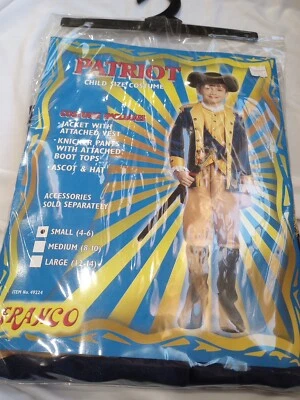 DISFRAZ PATRIOTA NIÑO PEQUEÑO COSPLAY HALLOWEEN FRANCO Foto 1 de 3