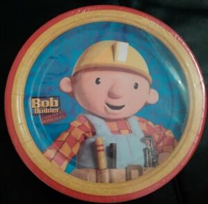 8 Bob The Builder Paper Boys Birthday Party Disposable Plates