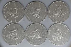 2001 - Australia 50 Cent Coins * 6 - Centenary of Federation - Norfolk - gVF /EF - Picture 1 of 2