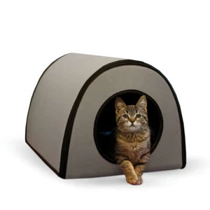 K&H Pet Products Mod Thermo-Kitty Shelter Gray - Picture 1 of 1
