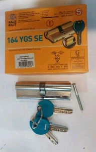 KALE KILIT 50/50 Euro Cylinder Locks 164/YGS SE Secure Lock With 3 Keys - Picture 1 of 2