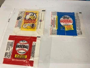 1974 & 1983 Topps Baseball wrapper and 1974 Fleer Football Patches wrapper. - Picture 1 of 2
