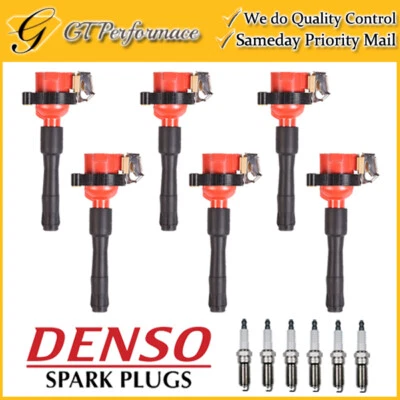 Performance Ignition Coil & DENSO Spark Plug 6PCS for BMW 323is 325Ci 328is 330i - Image 1 of 4
