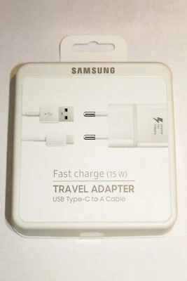 Original Samsung Fast Charger Usb-C Charging Cable Galaxy S20 S21 Note 20 Boxed - Image 1 of 2