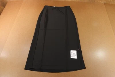 Falda midi de tiro alto satinada negra pequeña talla 6 de diseño ASOS para mujer nueva con etiquetas Foto 1 de 4