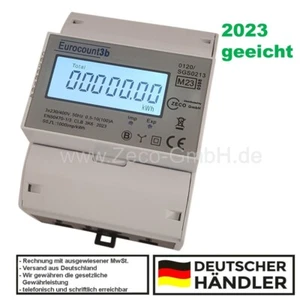 Eurocount Drehstromzähler Stromzähler  100A 4 TE  Mid geeicht 2023 M23 neu neu - Picture 1 of 5