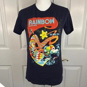 T-Shirt Nintendo Mario Kart Rainbow Grand Prix - Design Vintage 2014 - Foto 1 di 2