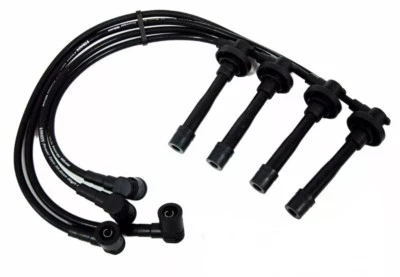 Cables de bujía negros de alto rendimiento para Honda Accord 1990-1997 SOHC 2,2 L Foto 1 de 4