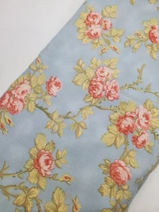 Robyn Pandolph Fabric Sentimental Journey Floral Blue Vintage Quilt ONE YARD - Picture 1 of 2