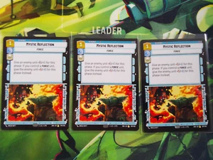 Mystic Reflection x3 #051/262 Star Wars Unlimited Shadows Of The Galaxy TCG - Picture 1 of 2