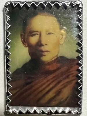 PHRA LP LEE RARE OLD THAI BUDDHA AMULET PENDANT MAGIC ANCIENT IDOL#22 - Image 1 of 4