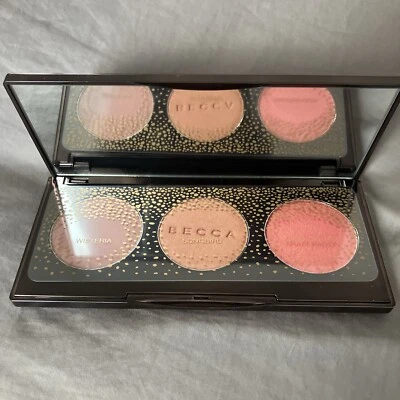 BRAND NEW BECCA BLUSHED WITH LIGHT PALLET BLUSH TRIO LIMITED EDITION 13.1g - Image 1 of 4