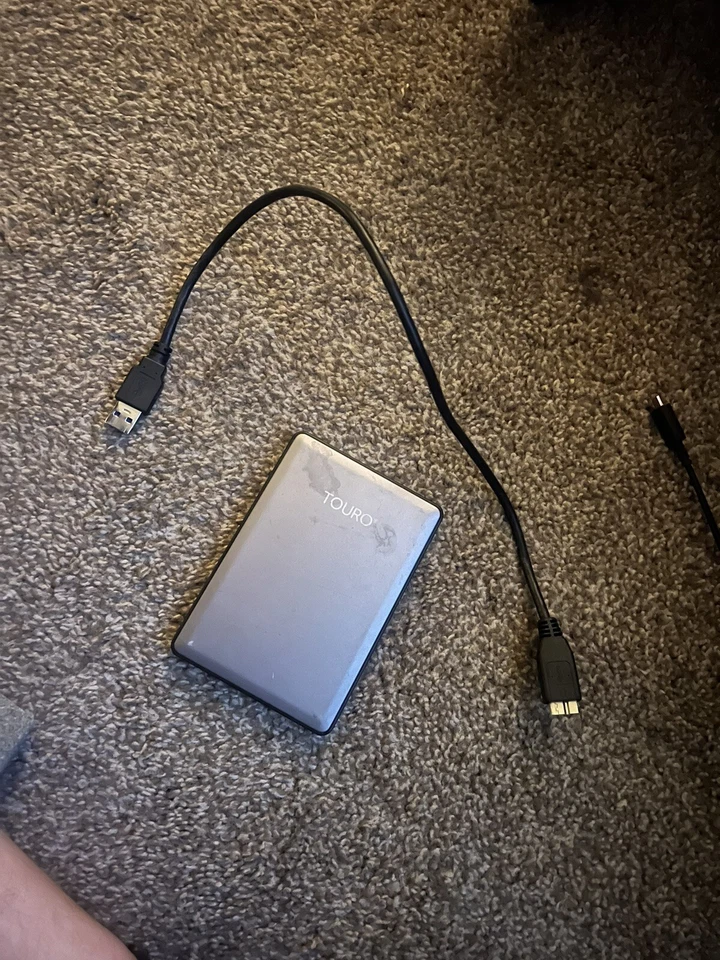 HGST Touro Mobile 1TB USB 3.0 External Hard Drive, Black - Image 1 of 3