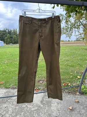 Pantalones de safari Burberry Brit 100 % algodón verde caquis $295 pantalones mujer 36 R Foto 1 de 4