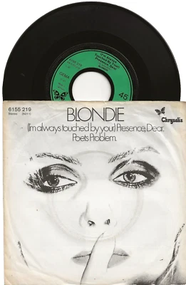 BLONDIE (I'M ALWAYS TOUCHED BY YOUR) PRESENCE, DEAR  SINGLE FROM GERMANY - Image 1 of 2