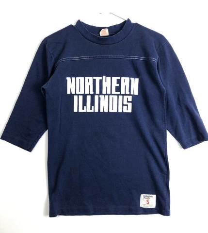A1 VTG 70s NORTHERN ILLINOIS UNIVERSITY HUSKIES NIU ATHLETIC DEPT T-Shirt Small Cover