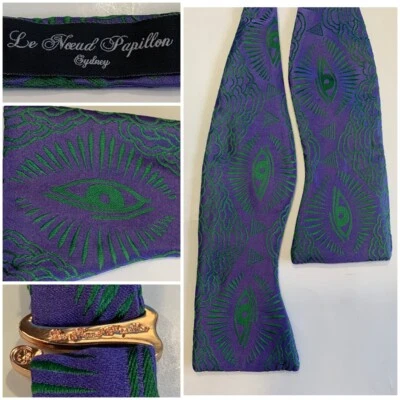 EVIL EYE ~ PAJARITA DE SEDA LE NOEUD PAPILLON OF Sydney hecha a mano en AUSTRALIA Foto 1 de 4