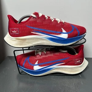 Nike Air Zoom Pegasus 37 Premium Blue Ribbon Gym Red Mens Size US 8 Running Shoe - Imagen 1 de 11