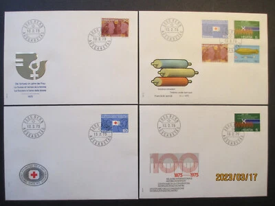 Switzerland ~ 1975 the year of the woman - & Others - First Day Covers x 4 off - Image 1 of 4