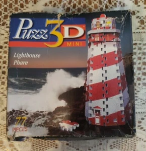 NEW Wrebbit Puzzle 3D mini Seaside Lighthouse Phare 77 FOAM pieces*read* - Picture 1 of 6