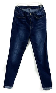 Women's YMI Ankle High Rise Dark Blue Skinny Jeans 5 Pocket Design Jr. Size 11 - Picture 1 of 14