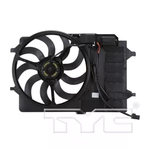 TYC Dual Radiator and Condenser Fan Assembly TYC 621080 fits 03-08 Mini Cooper - Foto 1 di 2