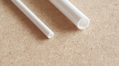 Round Tube Styrene Strip Section Architecture Model Making 2mm 3mm 4mm 5mm 6mm - Image 1 of 2