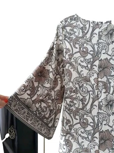 Womans dress top Wallis floral printed flattering sleeve silky-smooth size S - Picture 1 of 4