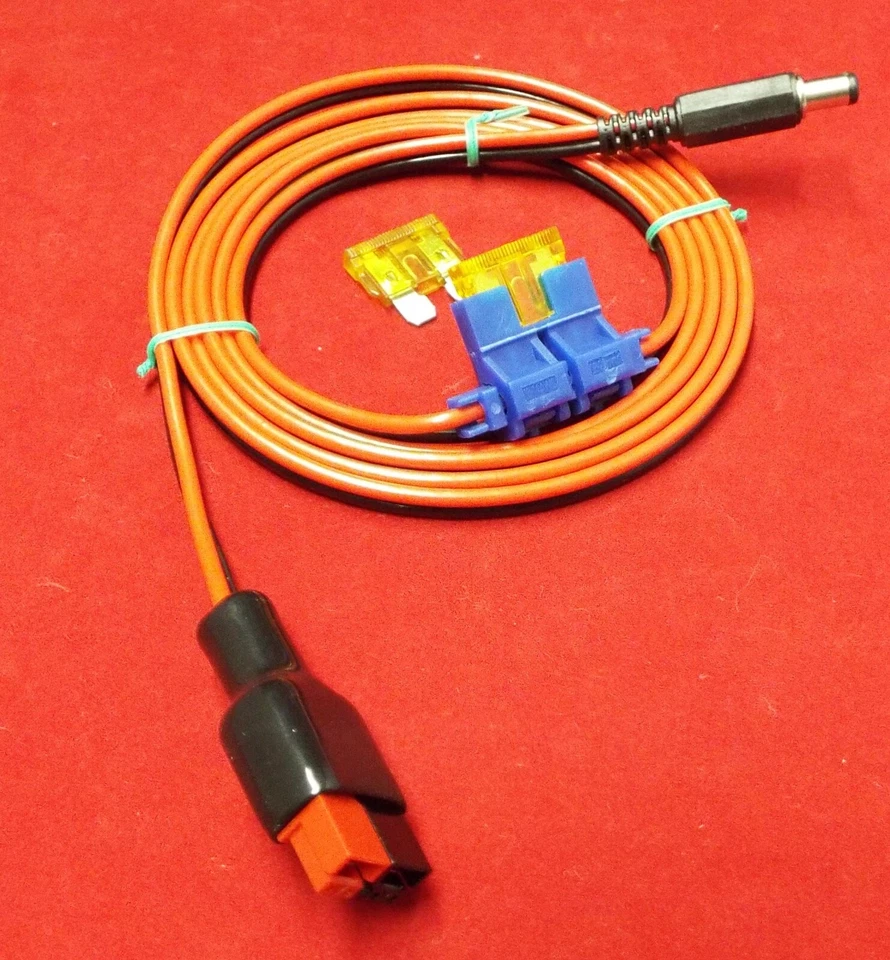 EXPERT-AUDIO Xiegu power lead 2.5mm to suit X106, X6100, X6200, - fused +Powerpoles® (LD270)