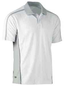Bisley Mens Painter's Contrast Polo Shirt White (BK1423) Sml *Last Ones* - Picture 1 of 2