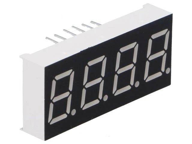 2X LFD039AU-102A-01-01 Display: LED 7 segmenti 9,91mm 0,39" Numero Z: 4 rosso... - Immagine 1 di 1