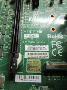 Placa madre SuperMicro X11SAE-F con CPU Intel I7-6700K 4,00 Ghz - Imagen 1 de 19