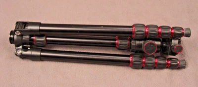 Sunpak TravelLite Pro Reverse Folding 63' Tripod Black with red Accents - Image 1 of 3