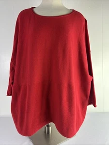 J Jill Pure Jill Perfect Red cashmere blend with pockets Large - Picture 1 of 13