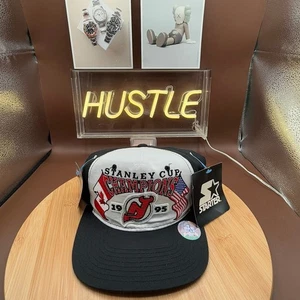 Vintage NHL Starter 1995 NewJersey Devils Stanley Cup Champions Snapback - Picture 1 of 9