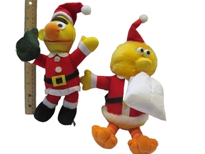 Plüschpuppen Sesamstraße: 2 Weihnachten: Bernie und großer Vogel. 2000 - Bild 1 von 8