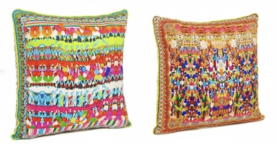 CRISTALES SEDA CAMILLA AMBOS LADOS ESPEJO DANZA/COJÍN HOLI 45x45 cm, Foto 1 de 3