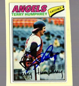 Autogramm Terry Humphrey Angels 1977 Topps signed - Bild 1 von 1