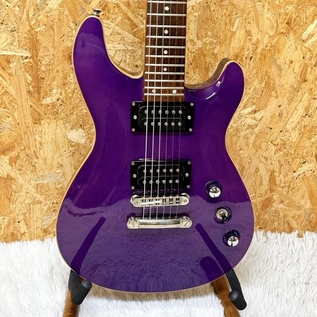 FERNANDES エレキ　サスティナー 付きギターパープル FERNANDES FR-55 Metallic Purple SSH Floyd Rose Vintage Rare Guitar