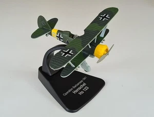 Modellino pressofuso Atlas 1/72 WW2 - Henschel Hs 123 Barabarossa 1941 fronte orientale - Foto 1 di 6