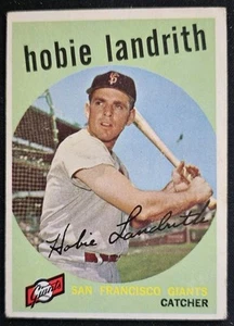 1959 Topps #422 Hobie Landrith San Francisco Giants - Picture 1 of 2