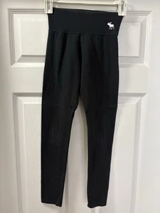 Abercrombie Kids Black Leggings, Size 11/12 - Picture 1 of 3