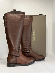 Franco Sarto Womens Meyer Knee High Leather Boots Brown Size 8M - Picture 1 of 6