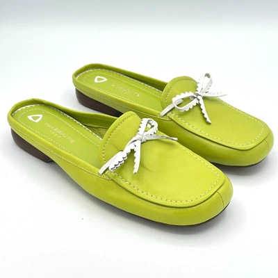 Liz Claiborne Flex Women's Vintage Slip-On Mules Shoes Size 7 Lime Green Cadence - Image 1 of 4
