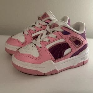 Puma Slipstream Rosa Con cordones Niñas Pequeñas Talla 4C Blanco Tenis Zapatos Informales - Imagen 1 de 8