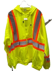 SAS Hi- VIZ APPAREL HOODED SWEATSHIRT SIZE 5XL - Picture 1 of 3